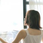 爽やかな朝のカーテン