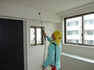 防カビ剤セナの施工