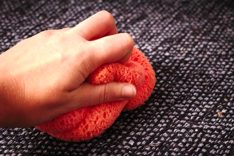 カーペット_水拭き